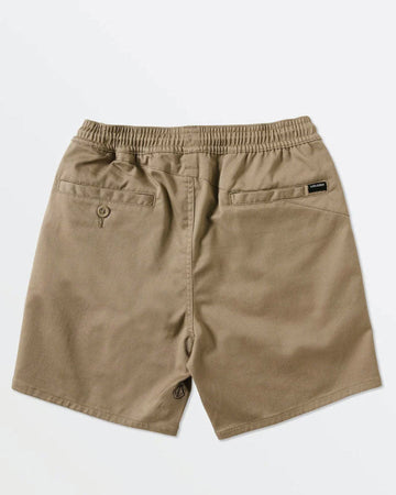 Volcom Boys Youth Frickin Elastic 15" Short - Khaki